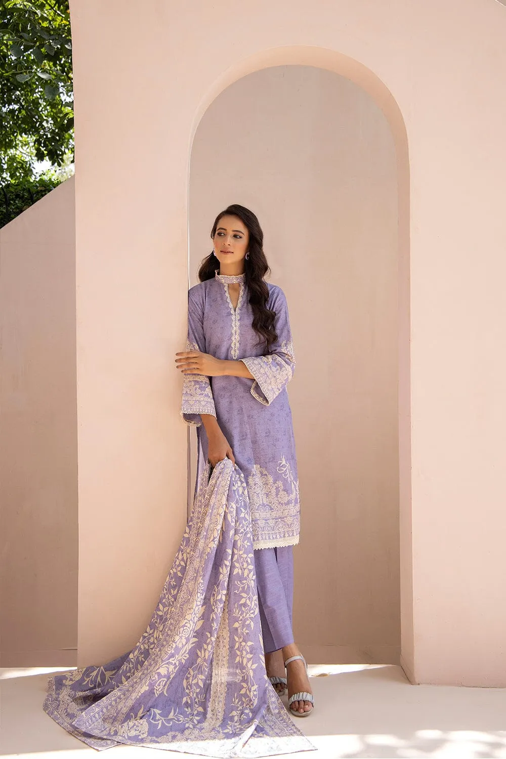 3PC Unstitched Khaddar Suit KKH-2202