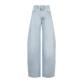 ALAIA WIDE CAMAL DENIM JEAN PANTS