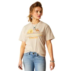 Ariat Women's Cowgirl Desert Oatmeal Heather Graphic T-Shirt 10048680