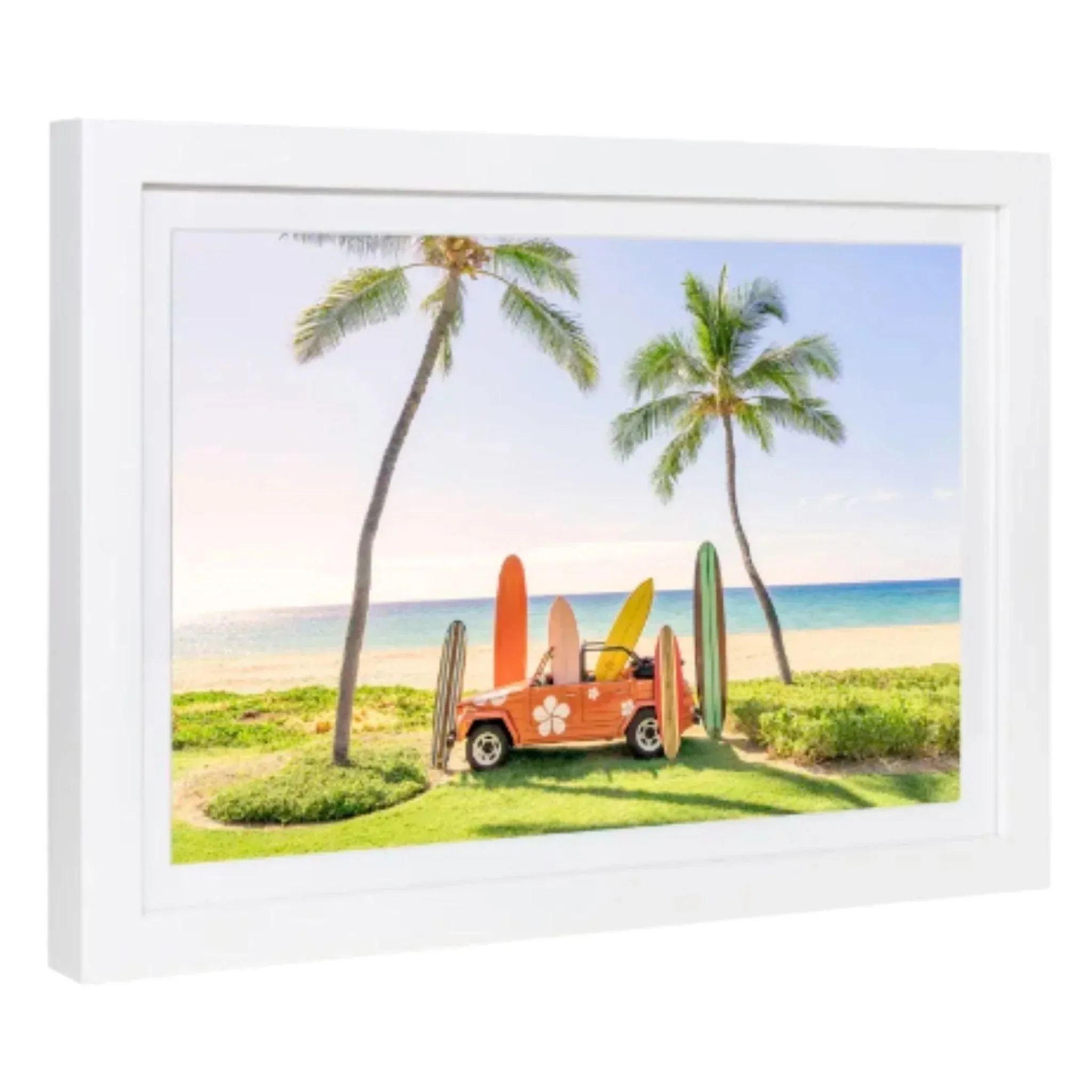 Beach Buggy, Mauna Kea Mini Framed Print by Gray Malin