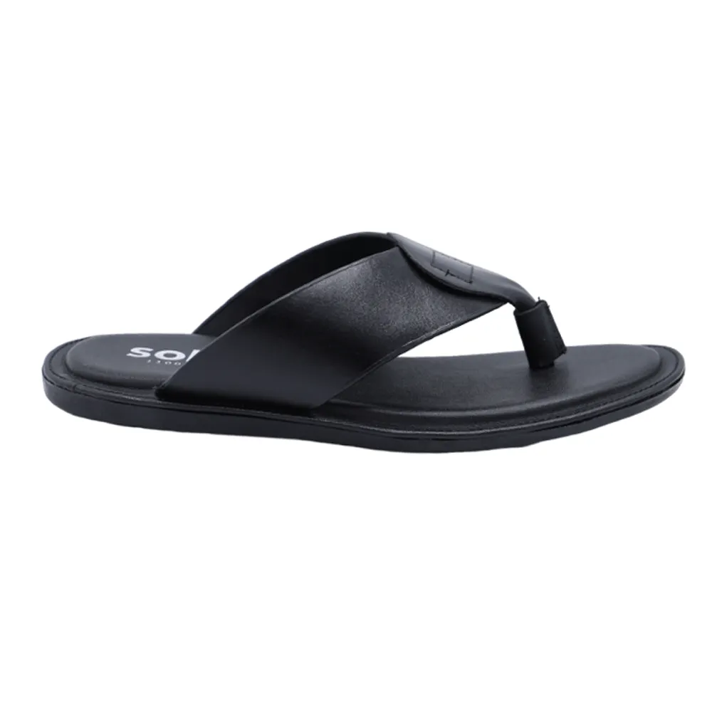 Black Casual Chappal 110016