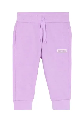 Bonds Baby Tech Trackie - Cotton Purple Pansy