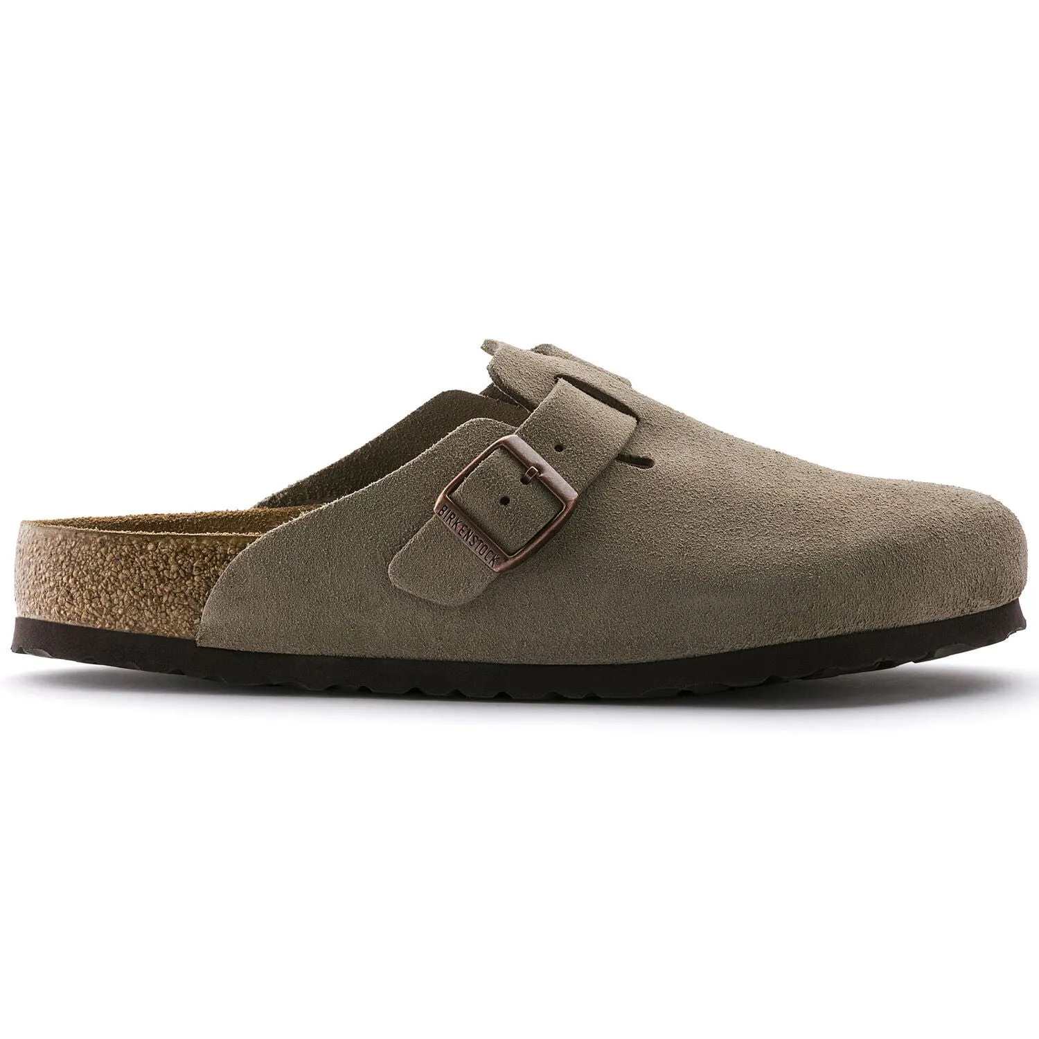 Boston Soft Footbed Taupe Suede- Regular/Wide