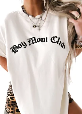 BOY MOM CLUB SIDE SLIT TEE