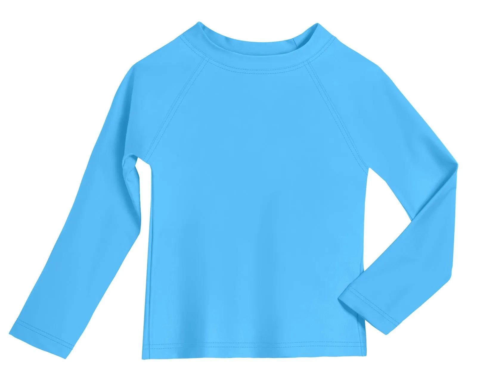 Boys UPF 50  Recycled Nylon Long Sleeve Rashguard | Bright Light Blue