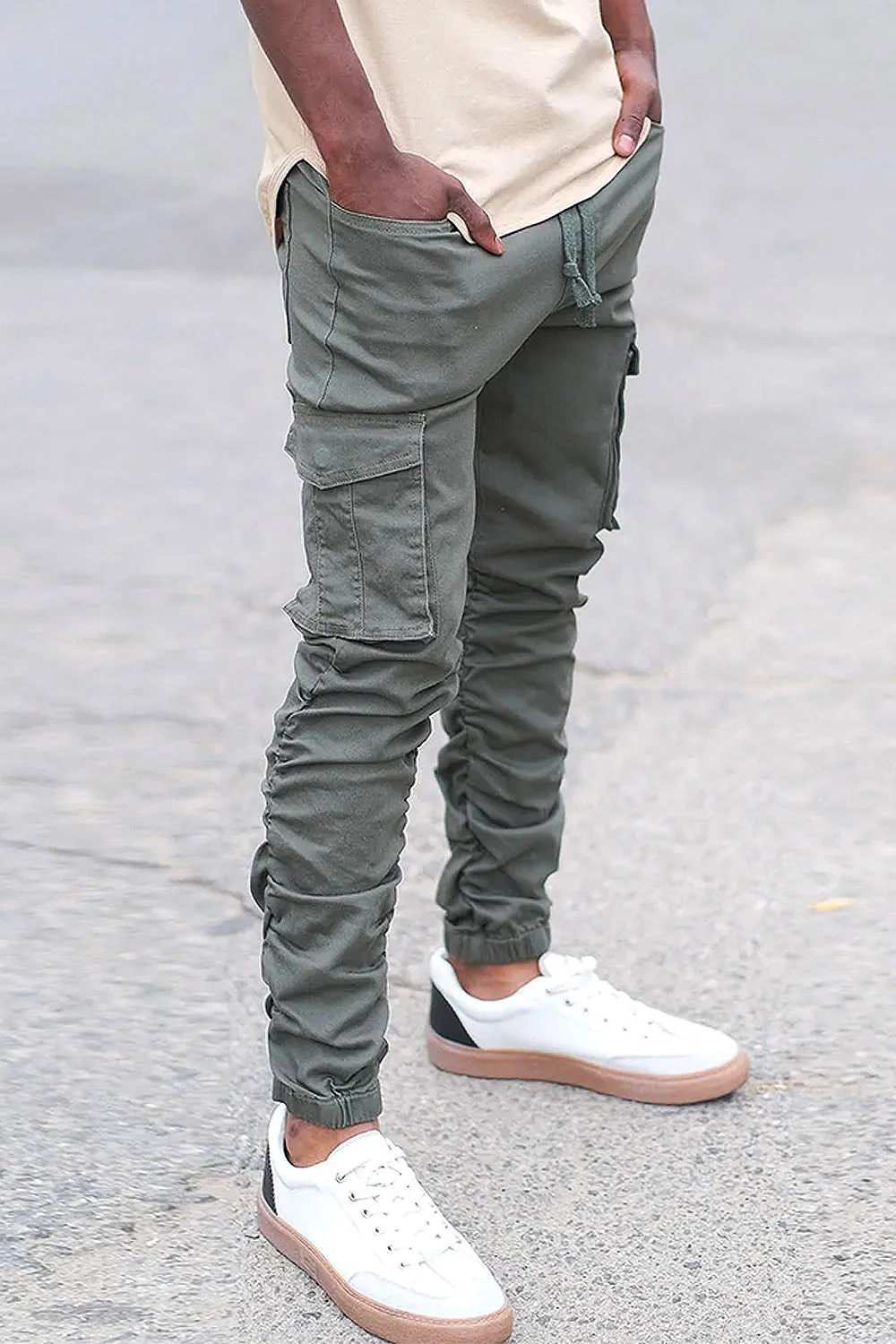 Bungee Scrunched Cargo Joggers