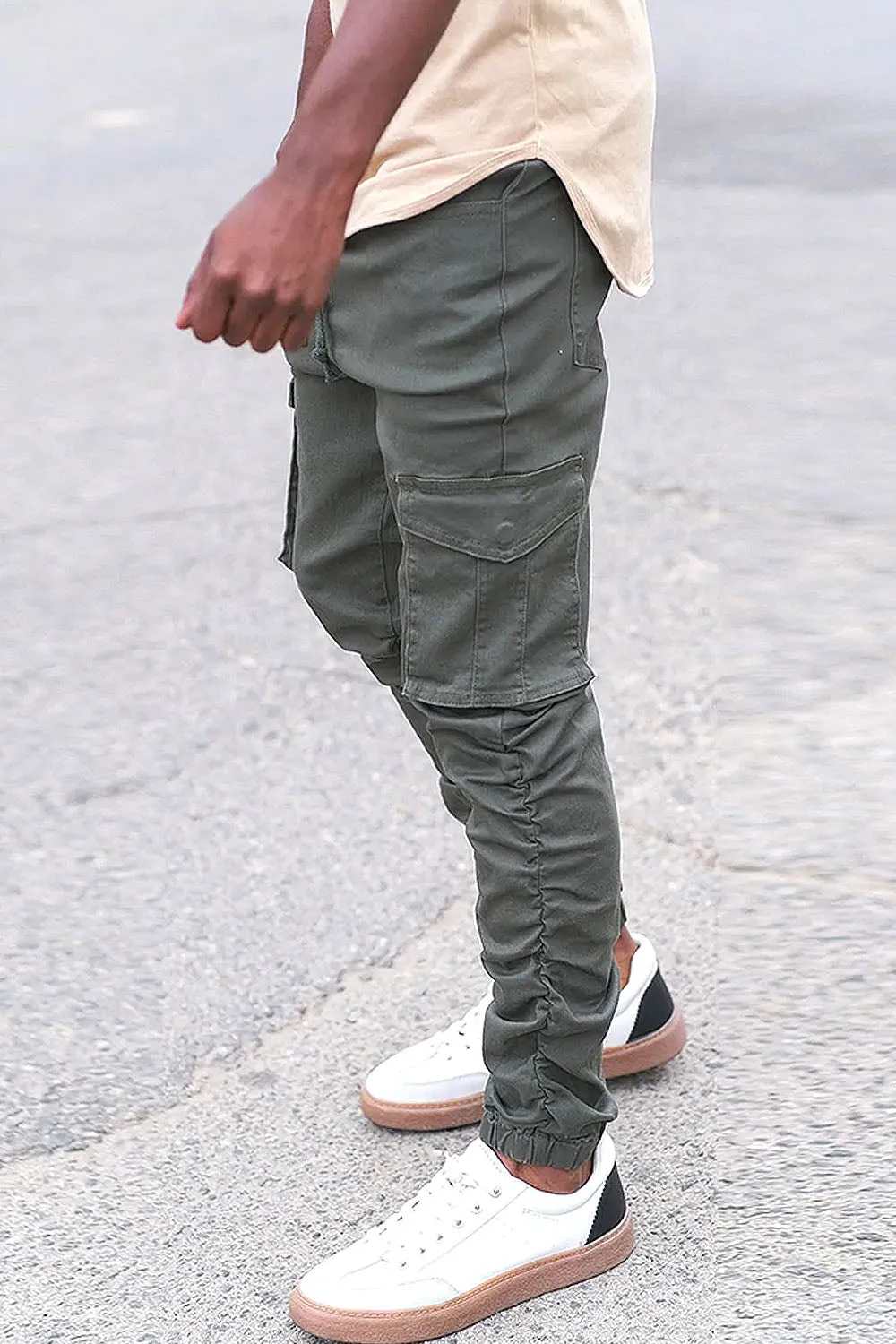 Bungee Scrunched Cargo Joggers