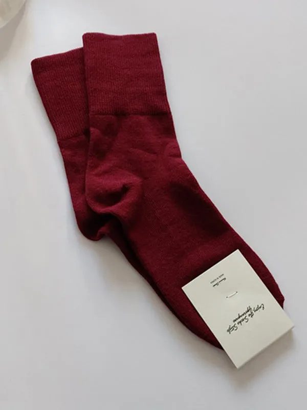 Casual Simple 9 Colors Socks