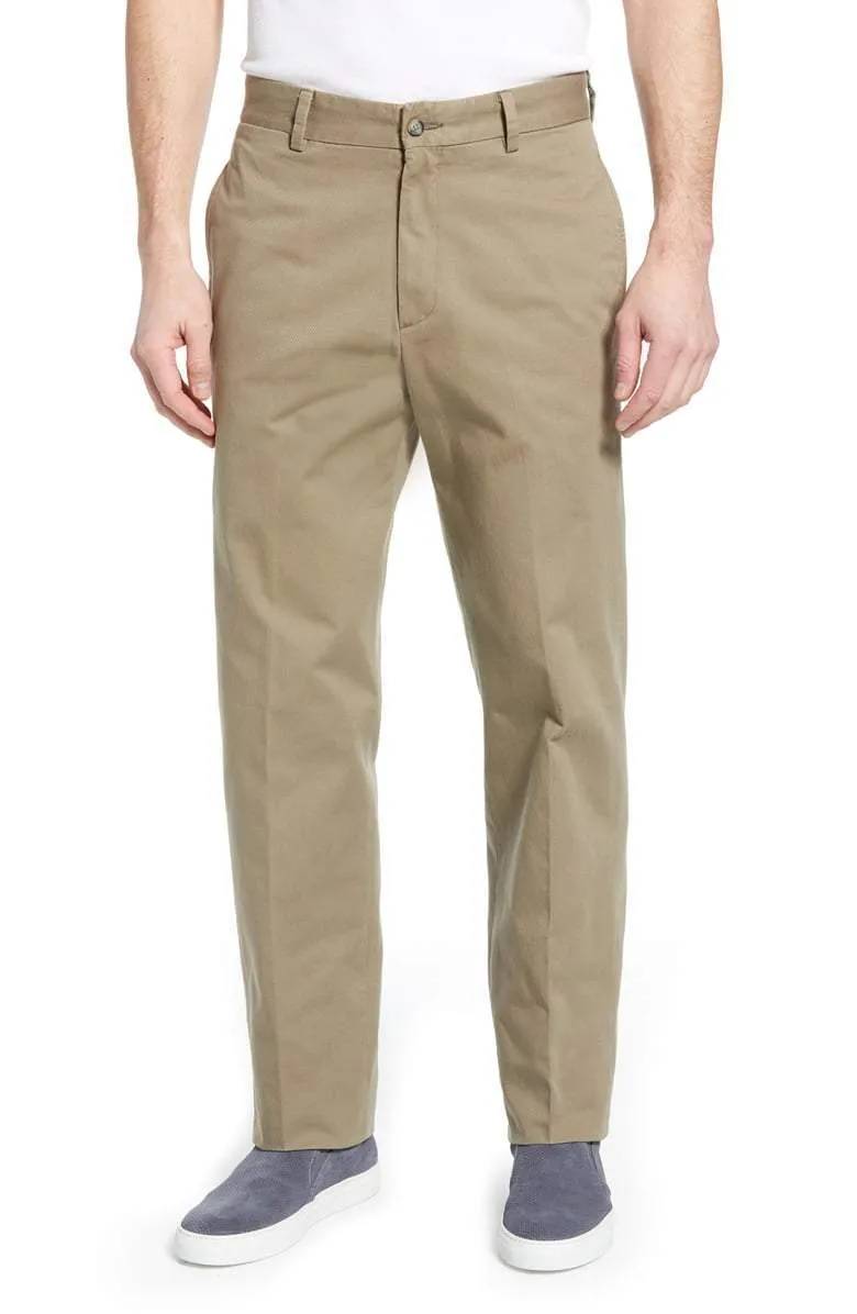 Charleston Khakis Washed Khaki<br>Flat Front<br>Long Rise