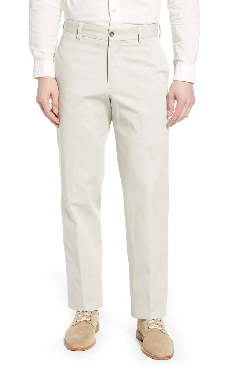 Charleston Khakis Washed Khaki<br>Flat Front<br>Long Rise