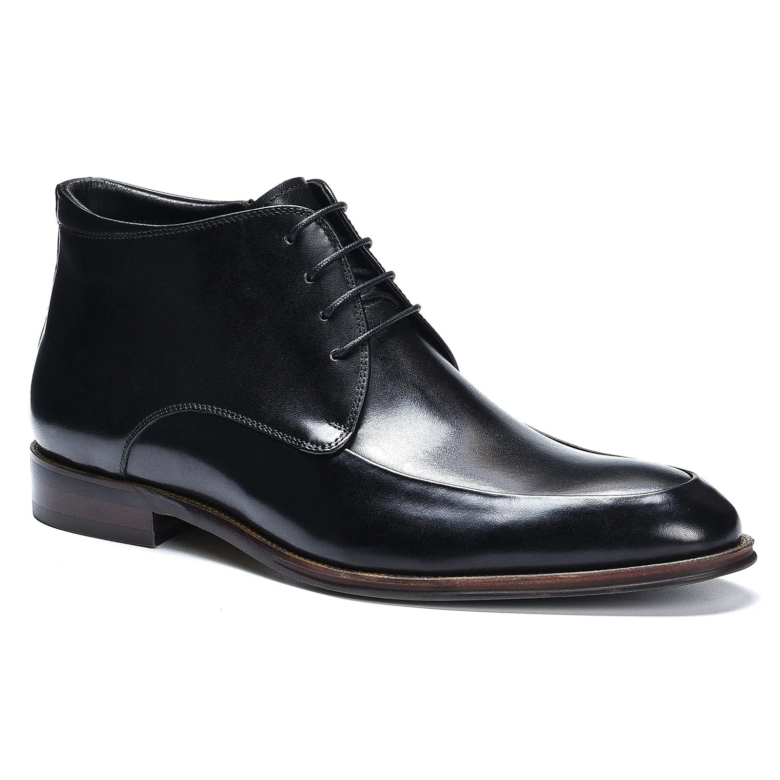 Chukka leather dress boots