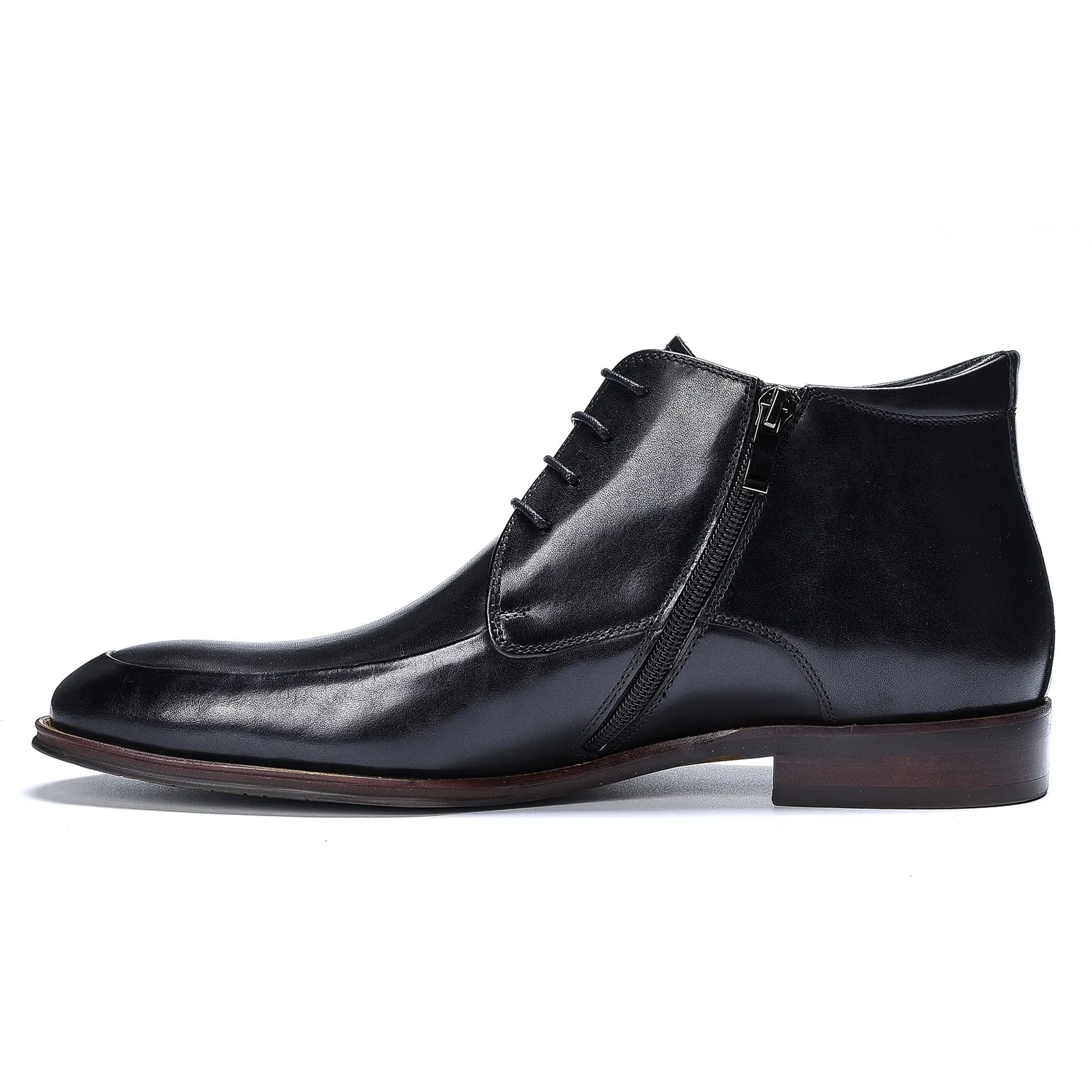 Chukka leather dress boots