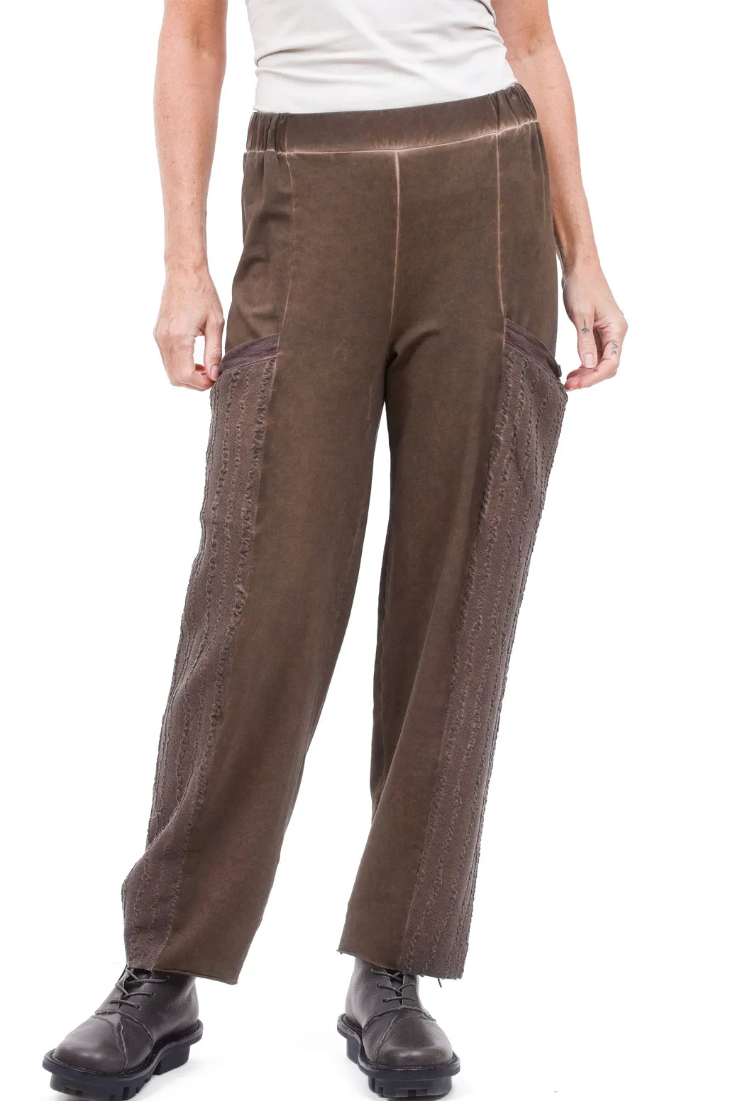 Contrast Pocket Panel Pant, Mink