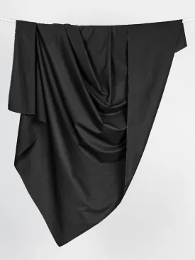 Core Collection Lightweight Silky Cotton Poplin - Black - Swatch