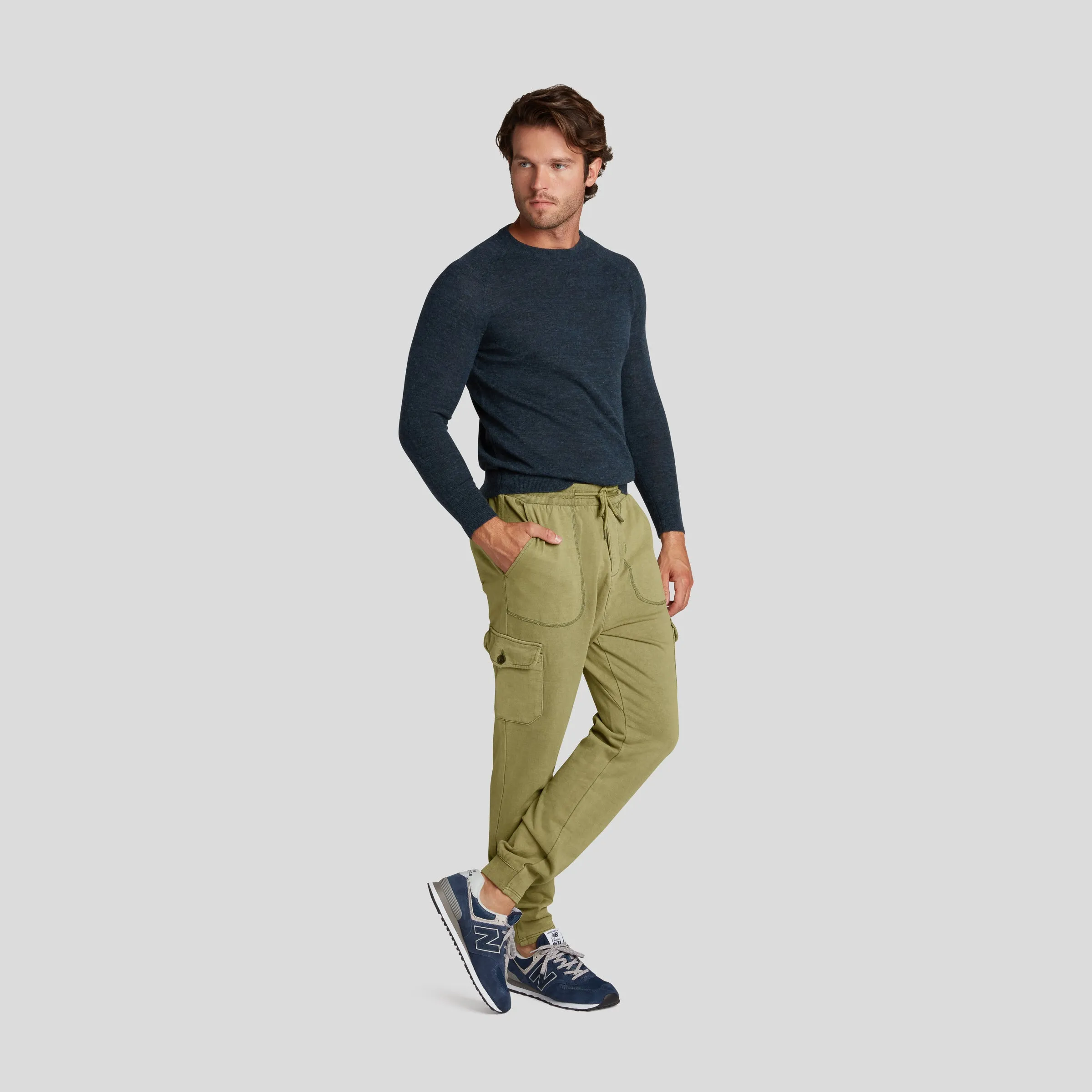 Defender Loopback Cargo Jogger - Avocado