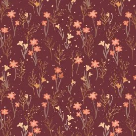 Desert Blooms - Spaced Flowers - brown