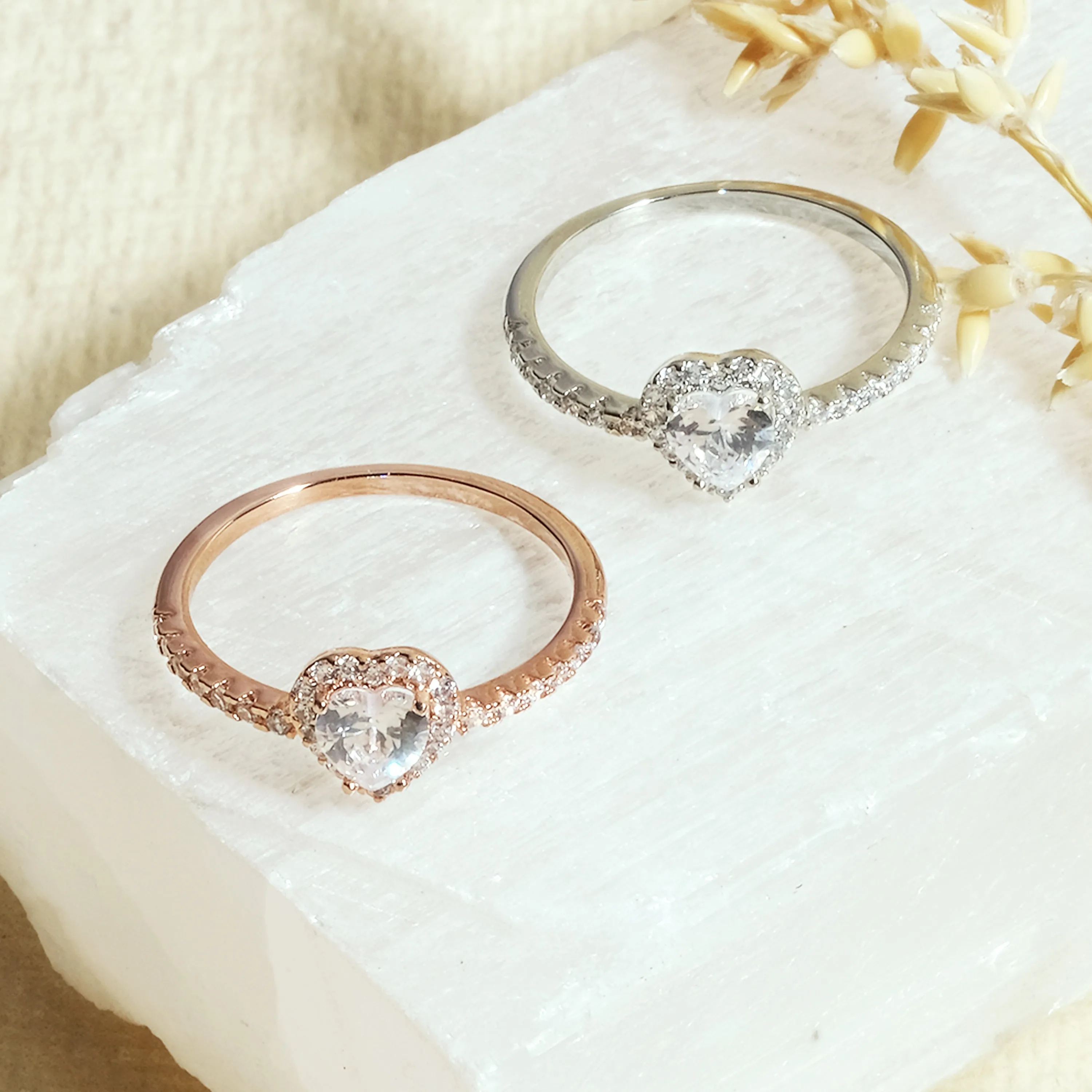 Diamond Shaped Rings