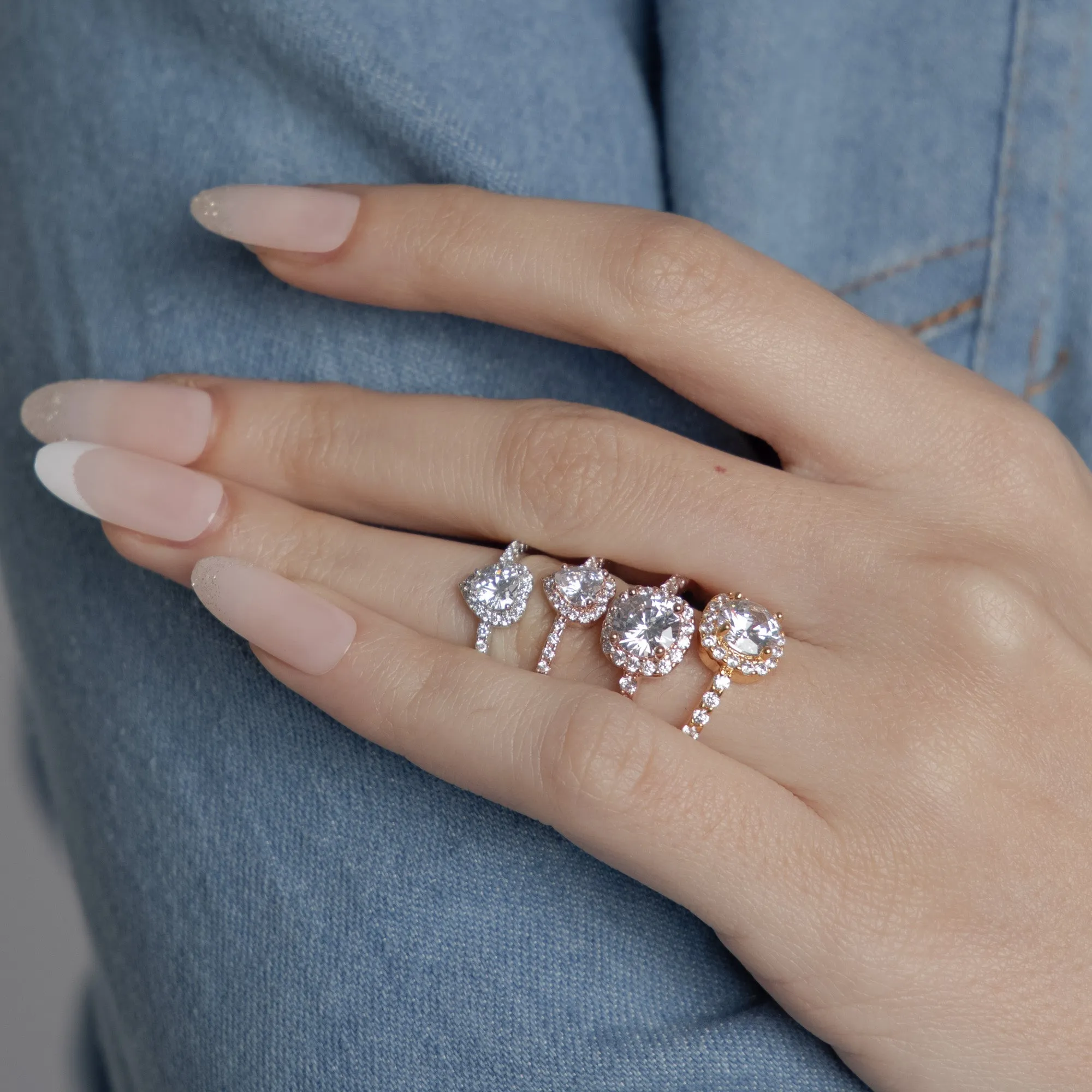 Diamond Shaped Rings