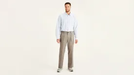 Easy Khakis, Pleated, Classic Fit (Big and Tall)