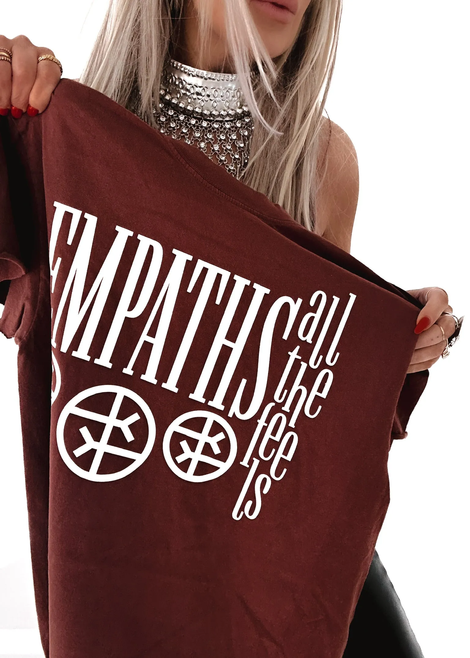 EMPATHS HAVE ALL THE FEELS SIDE SLIT TEE