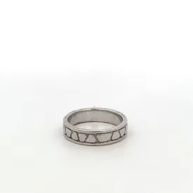 Erin Sandblasted 925 Sterling Silver Wedding Band Ring 7