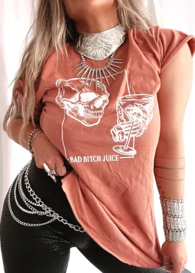 FINAL SALE: BAD BITCH JUICE SIDE SLIT TEE