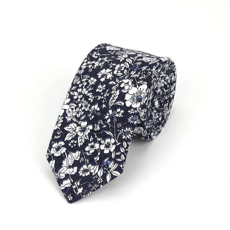 Floral Casual Cotton Boho Tie