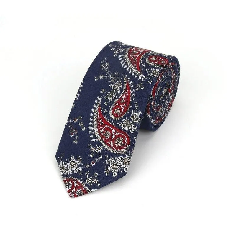 Floral Casual Cotton Boho Tie