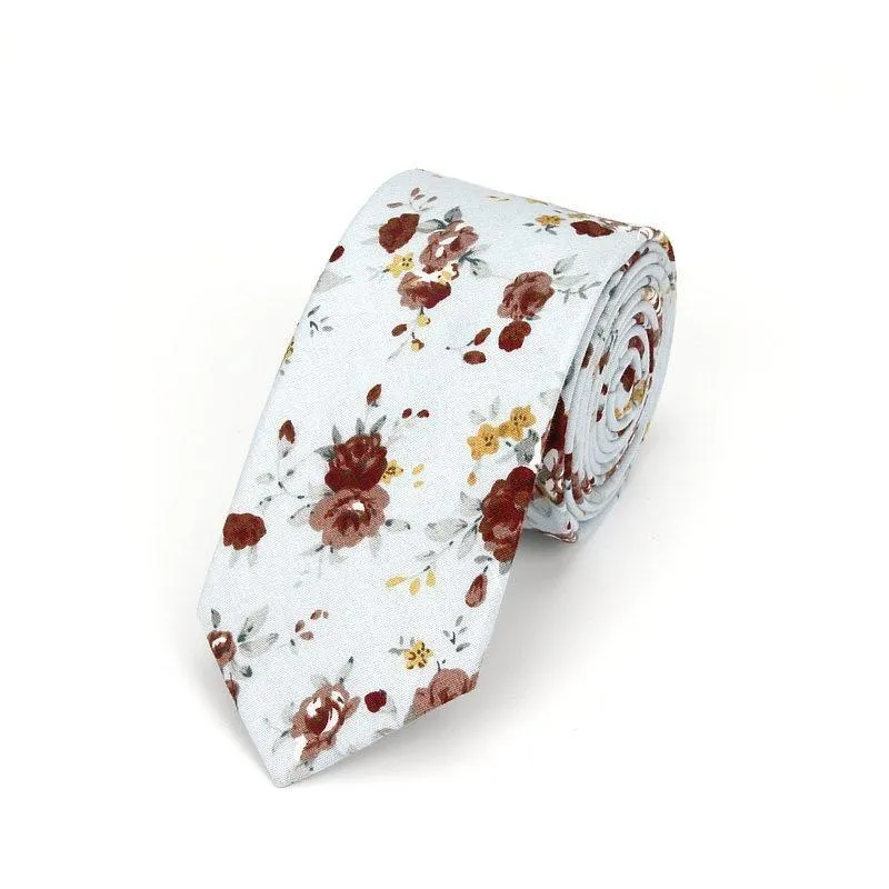 Floral Casual Cotton Boho Tie