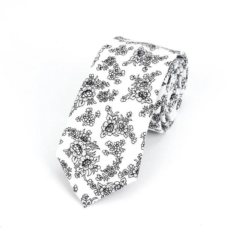 Floral Casual Cotton Boho Tie