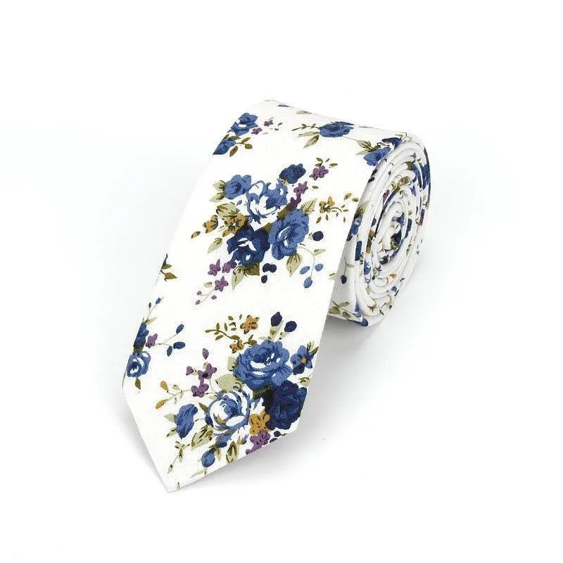 Floral Casual Cotton Boho Tie