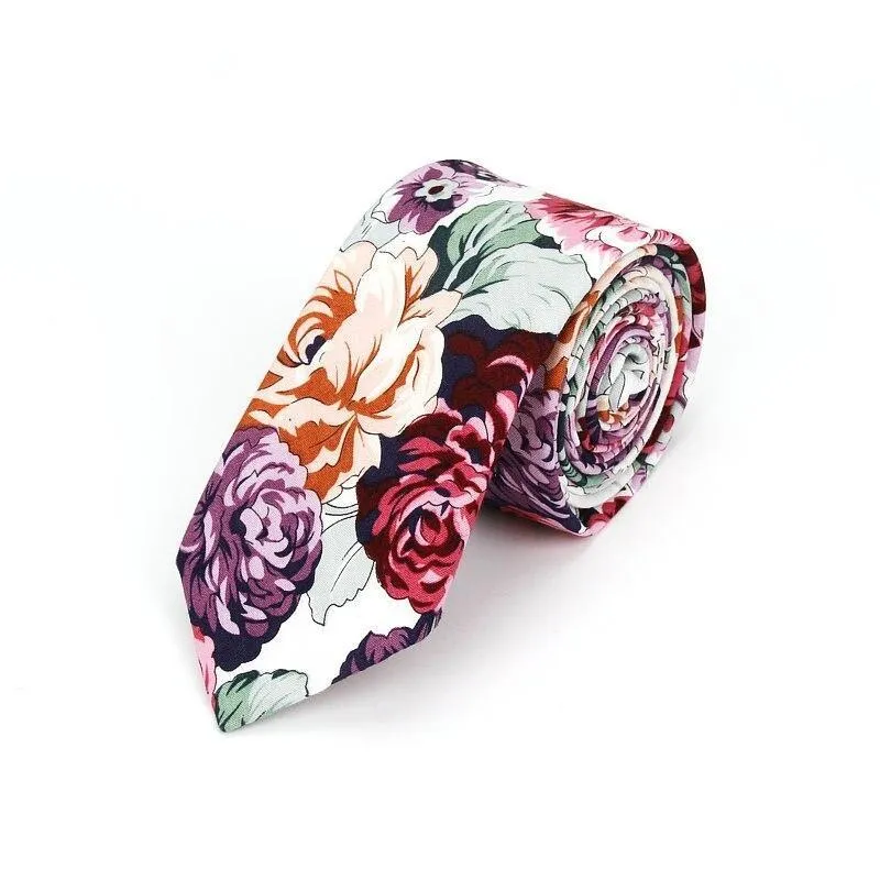 Floral Casual Cotton Boho Tie