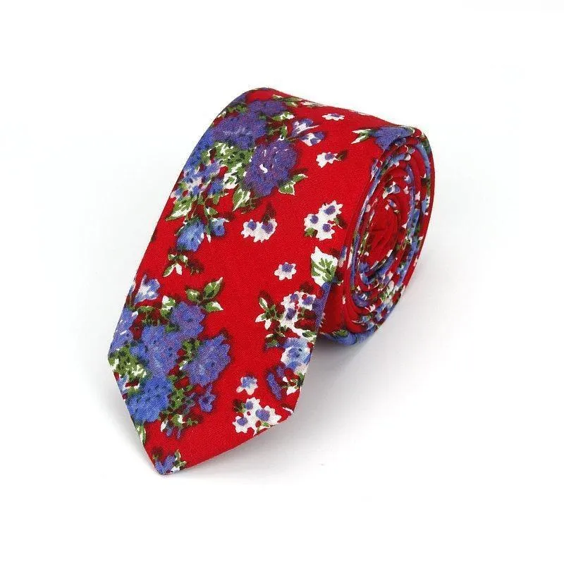 Floral Casual Cotton Boho Tie