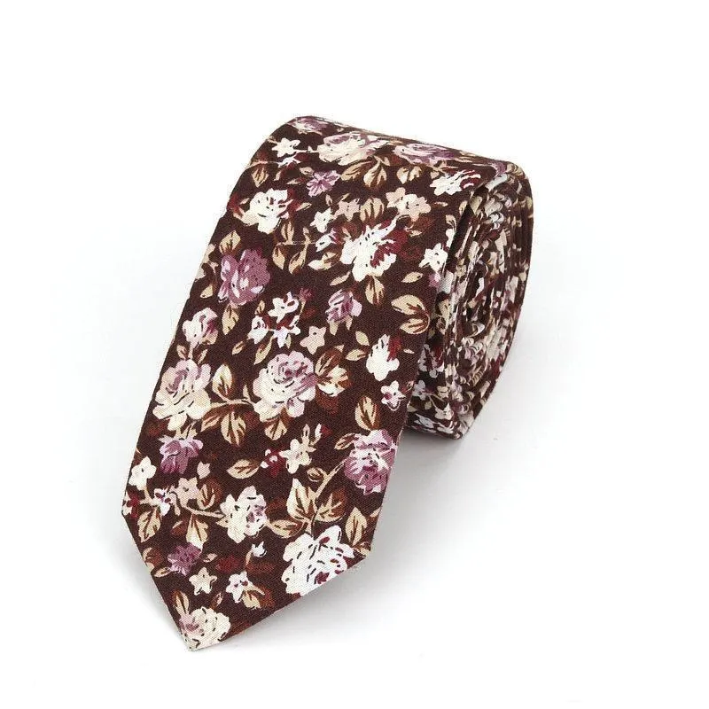 Floral Casual Cotton Boho Tie