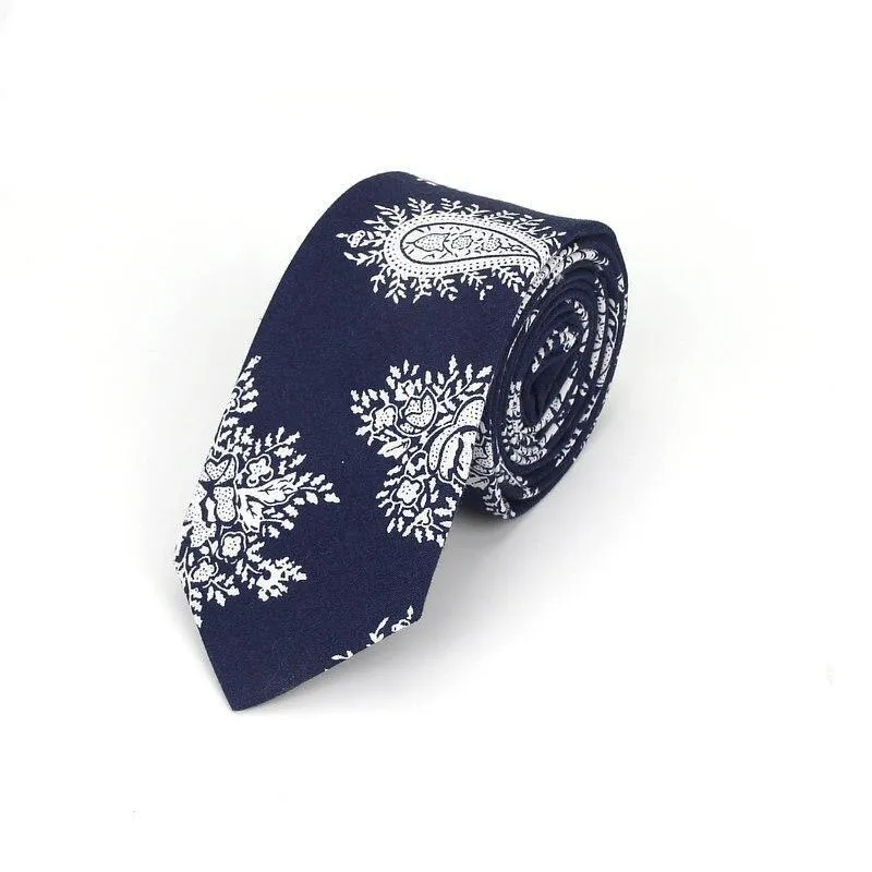 Floral Casual Cotton Boho Tie