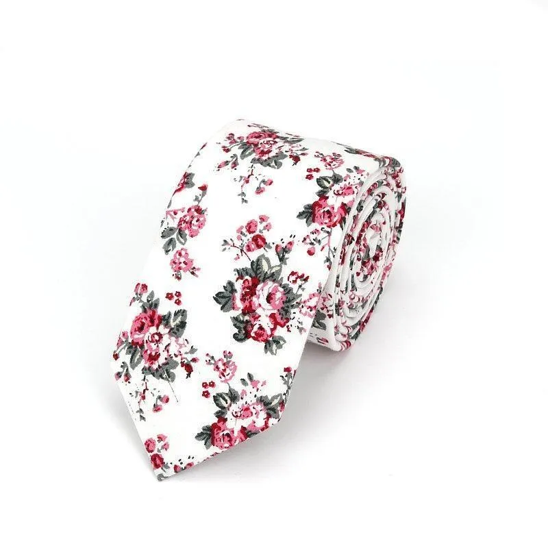 Floral Casual Cotton Boho Tie