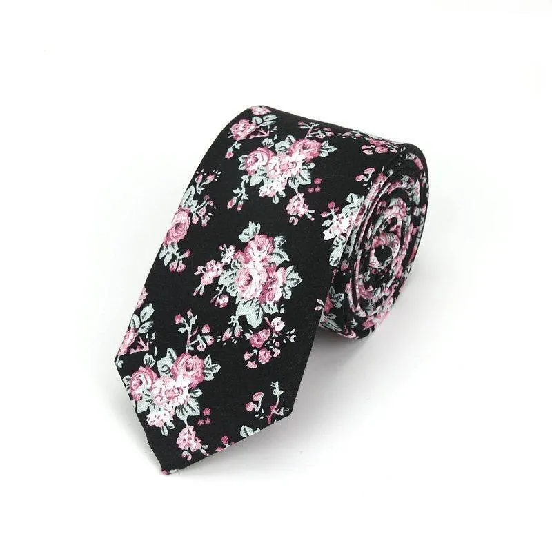 Floral Casual Cotton Boho Tie