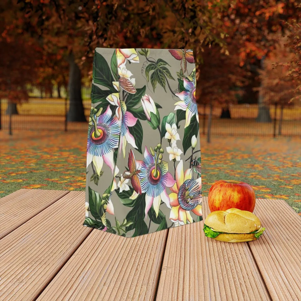 Floral Passion Polyester Lunch Bag