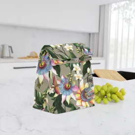 Floral Passion Polyester Lunch Bag