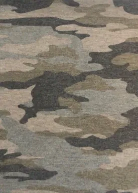 FRONT SIDED FRENCH TERRY CAMOUFLAGE PRINT<br><h6>1-ARMY GREEN COMBO<br>317PRTFS-CAMO</h6>