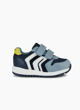 Geox Alben Baby Trainers in Sky/Navy