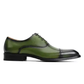 Green oxford shoes