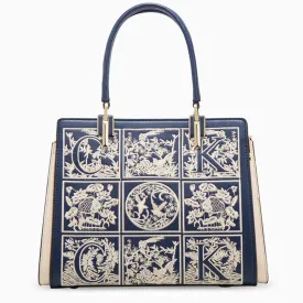 Medium-Sized Havilah Embroidery-Designed Fashionable Tote Bag