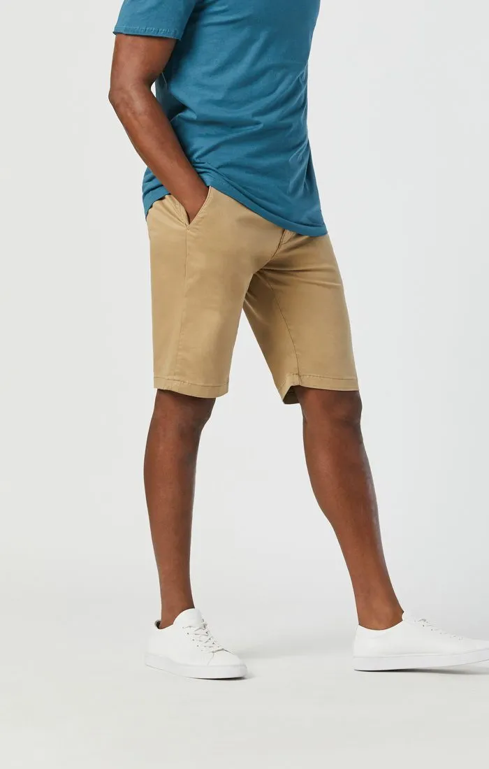 JACOB SHORTS IN BRITISH KHAKI TWILL