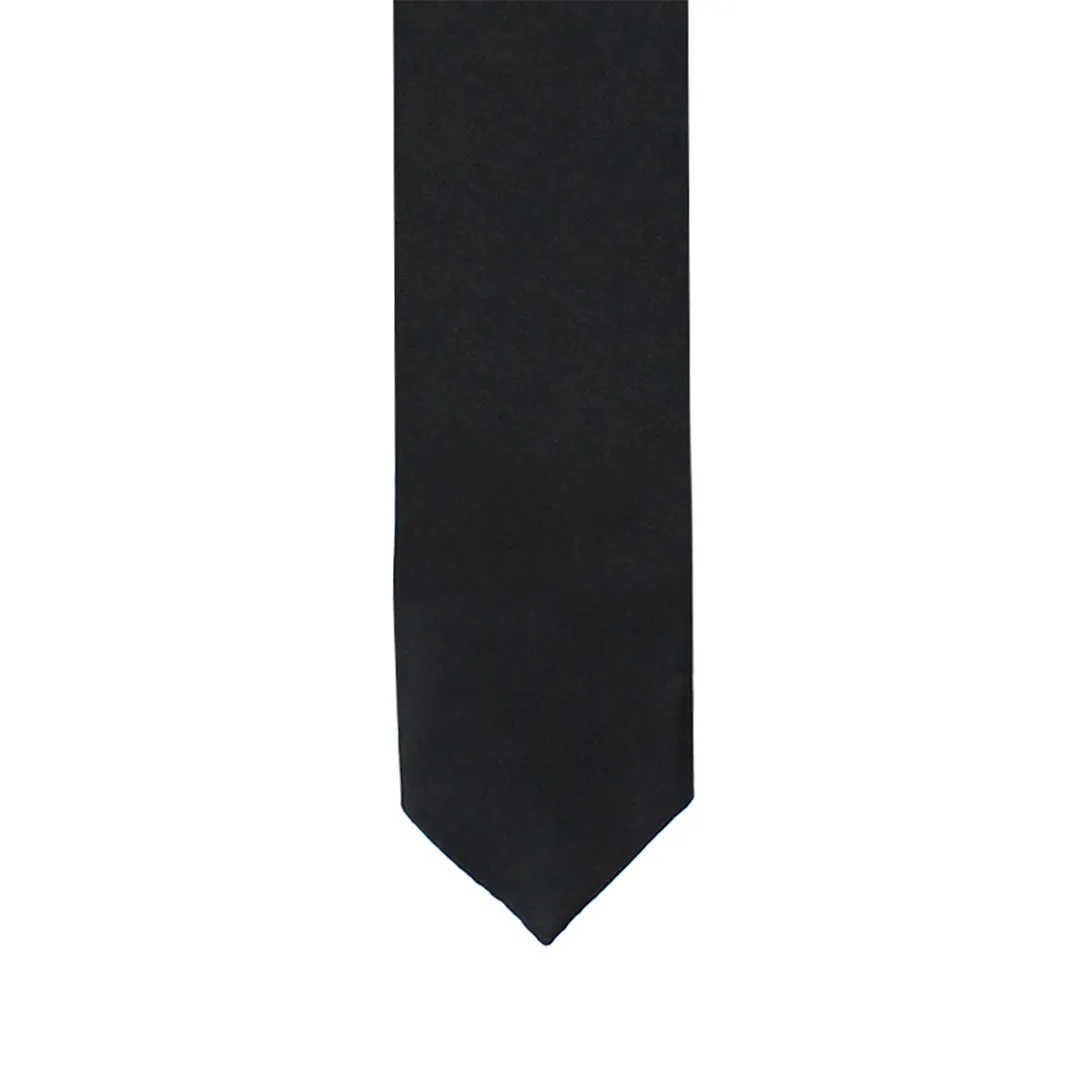 Kavove Classy Black Slim Necktie