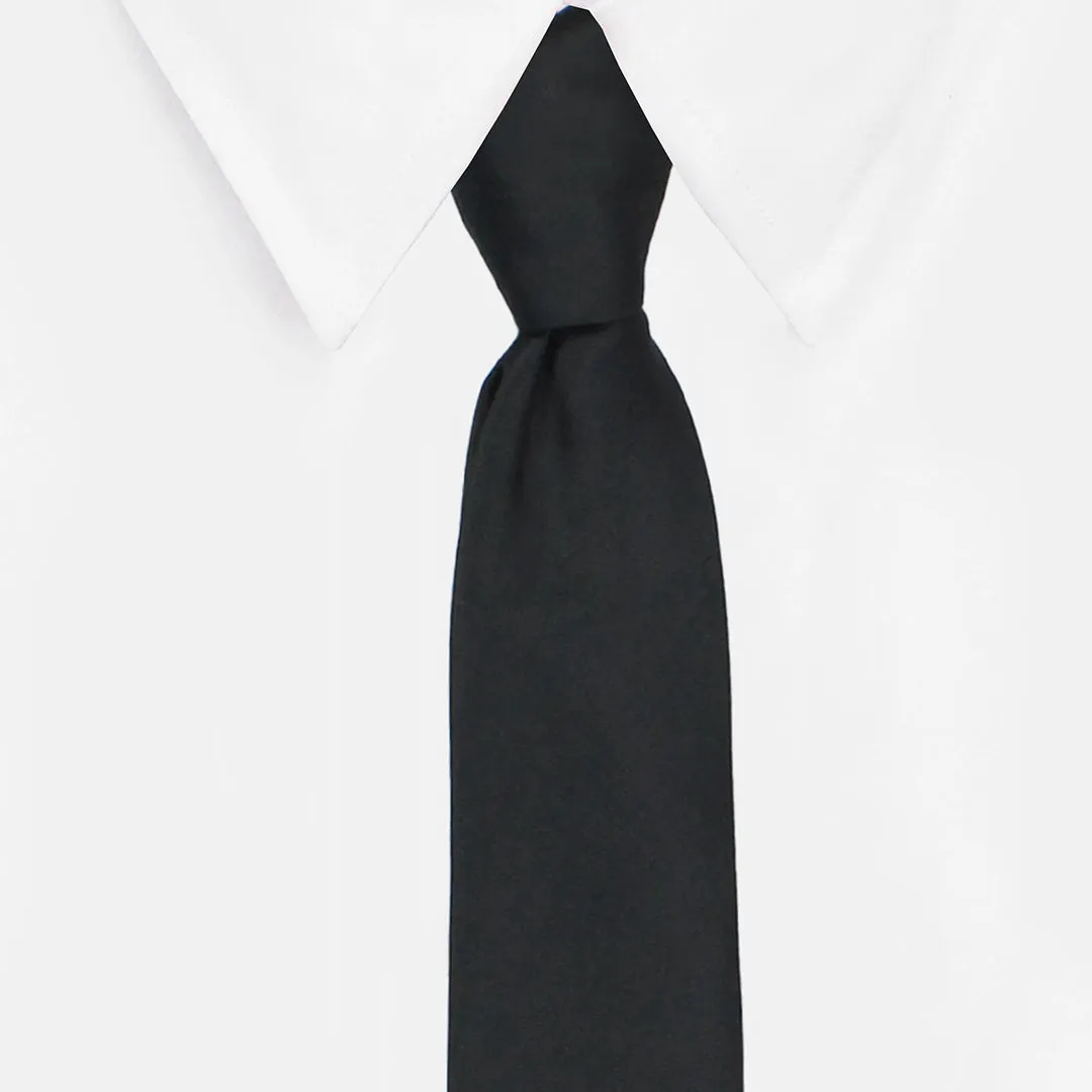 Kavove Classy Black Slim Necktie