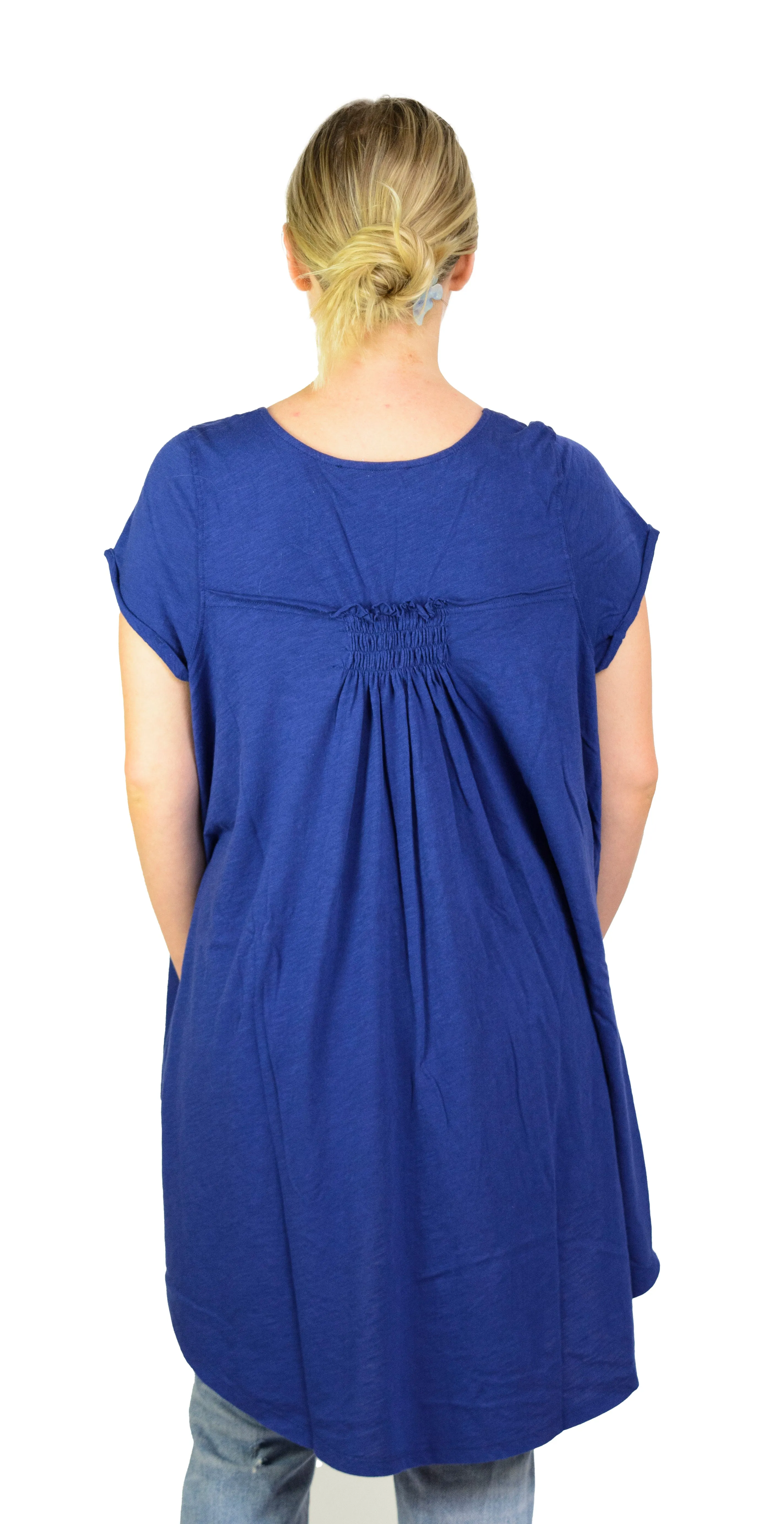 Ladies Summery Tunic, Graceful Swing Top in 100% Cotton