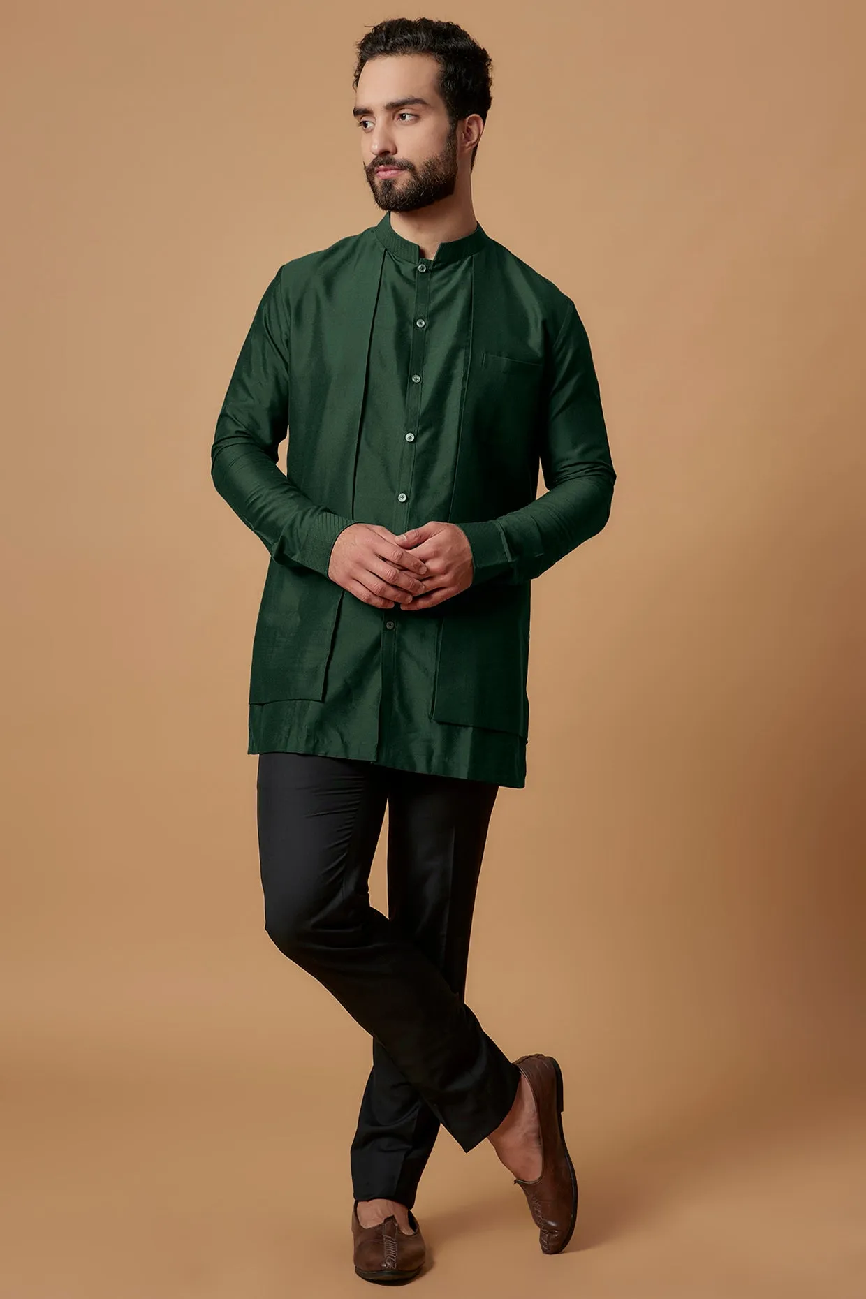 Layered Shirt Kurta - Vedansh