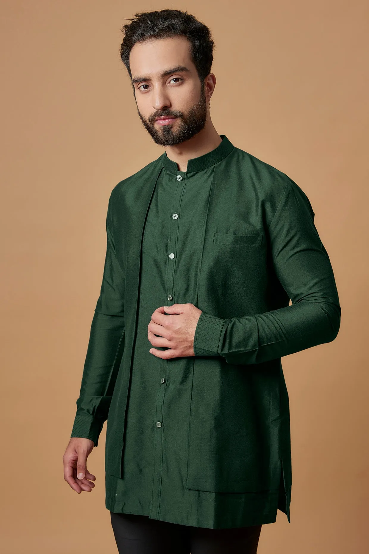 Layered Shirt Kurta - Vedansh