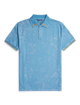 Light Blue Jersey Short Sleeve Polo